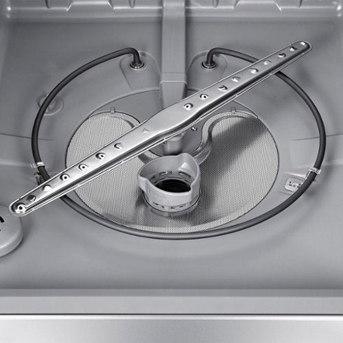Samsung - 24” Top Control Built-In Hybrid Stainless Steel Tub Dishwasher with Height-Adjustable Rack, 53 dBA - Stainless Steel
