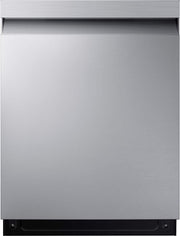 Samsung - 24" Top Control Smart Built-In Stainless Steel Tub Dishwasher with Storm Wash, 48 dBA - Stainless Steel