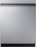 Samsung - 24" Top Control Smart Built-In Stainless Steel Tub Dishwasher with Storm Wash, 48 dBA - Stainless Steel