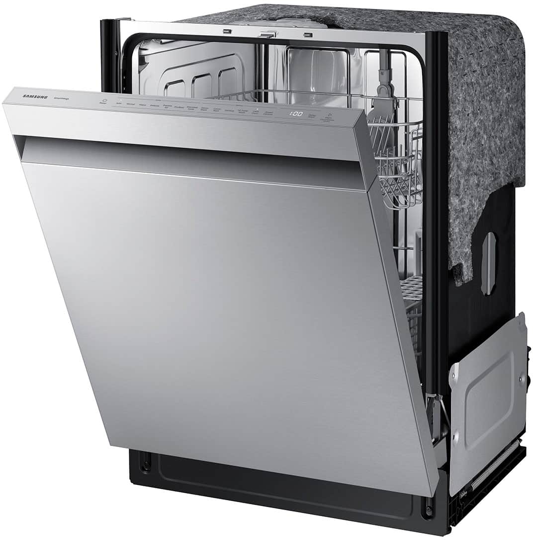 Samsung - 24" Top Control Smart Built-In Stainless Steel Tub Dishwasher with Storm Wash, 48 dBA - Stainless Steel