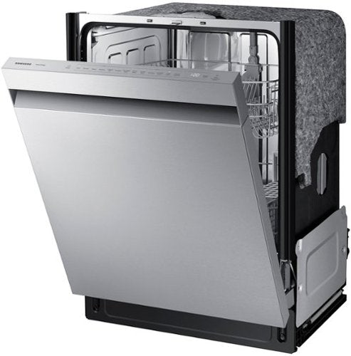 Samsung - 24" Top Control Smart Built-In Stainless Steel Tub Dishwasher with Storm Wash, 48 dBA - Stainless Steel