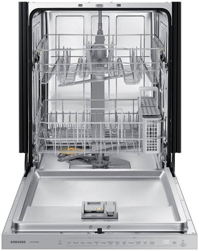 Samsung - 24" Top Control Smart Built-In Stainless Steel Tub Dishwasher with Storm Wash, 48 dBA - Stainless Steel