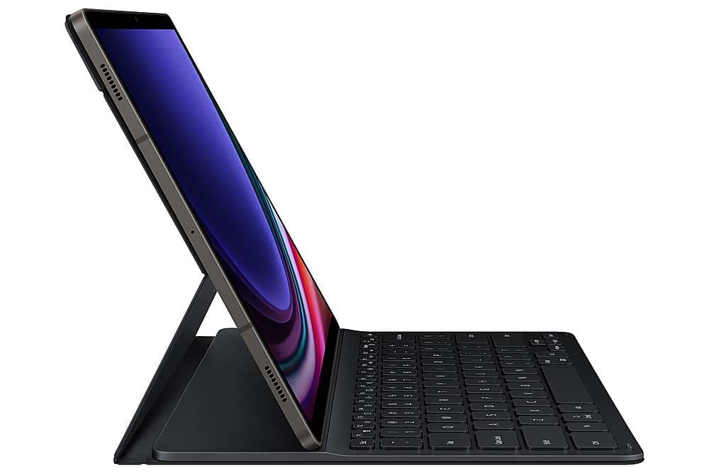Samsung - Galaxy Tab S9/ S9 FE Book Cover Keyboard Slim - Black