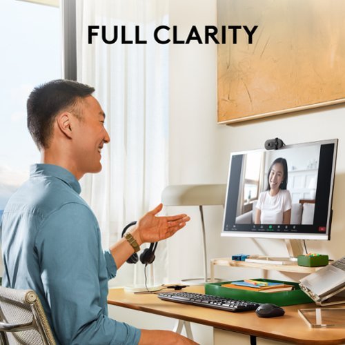 Logitech - Brio 100 1080p Full HD Webcam for Meetings and Streaming - Graphite