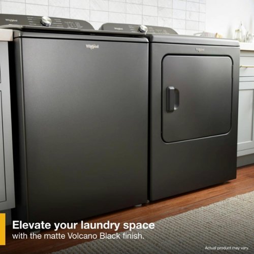 7.0 Cu. Ft. Whirlpool Electric Dryer with Moisture Sensor - Volcano Black