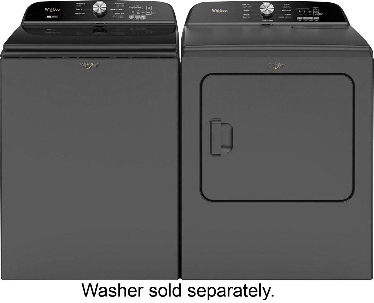 7.0 Cu. Ft. Whirlpool Electric Dryer with Moisture Sensor - Volcano Black