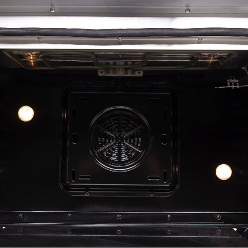 Forno Appliances - 36 in. Wide 5 Elements Galiano Alta Qualita 5.36 Cu.Ft. Freestanding Electric Range w/ French Doors and True Convection - Stainless Steel