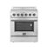 Forno Appliances - 30 in. Wide 4 Elements Galiano Alta Qualita 4.32 Cu. Ft. Freestanding Electric Range with True Convection Oven - Stainless Steel