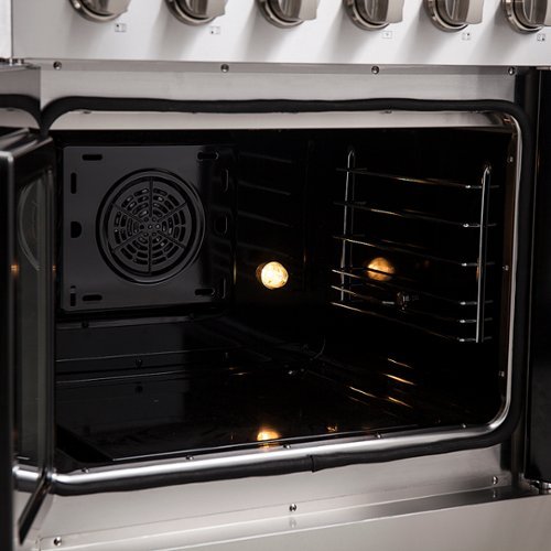 Forno Appliances - 30 in. Wide 4 Elements Galiano Alta Qualita 4.32 Cu.Ft. Freestanding Electric Range w\ French Doors and True Convection - Stainless Steel