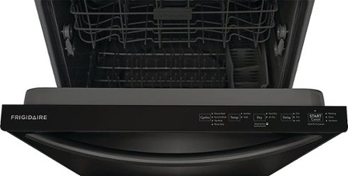 Frigidaire - 24" Top Control Built-In Plastic Tub Dishwasher with MaxDry 52 dBA - Black