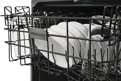 Frigidaire - 24" Top Control Built-In Plastic Tub Dishwasher with MaxDry 52 dBA - Black