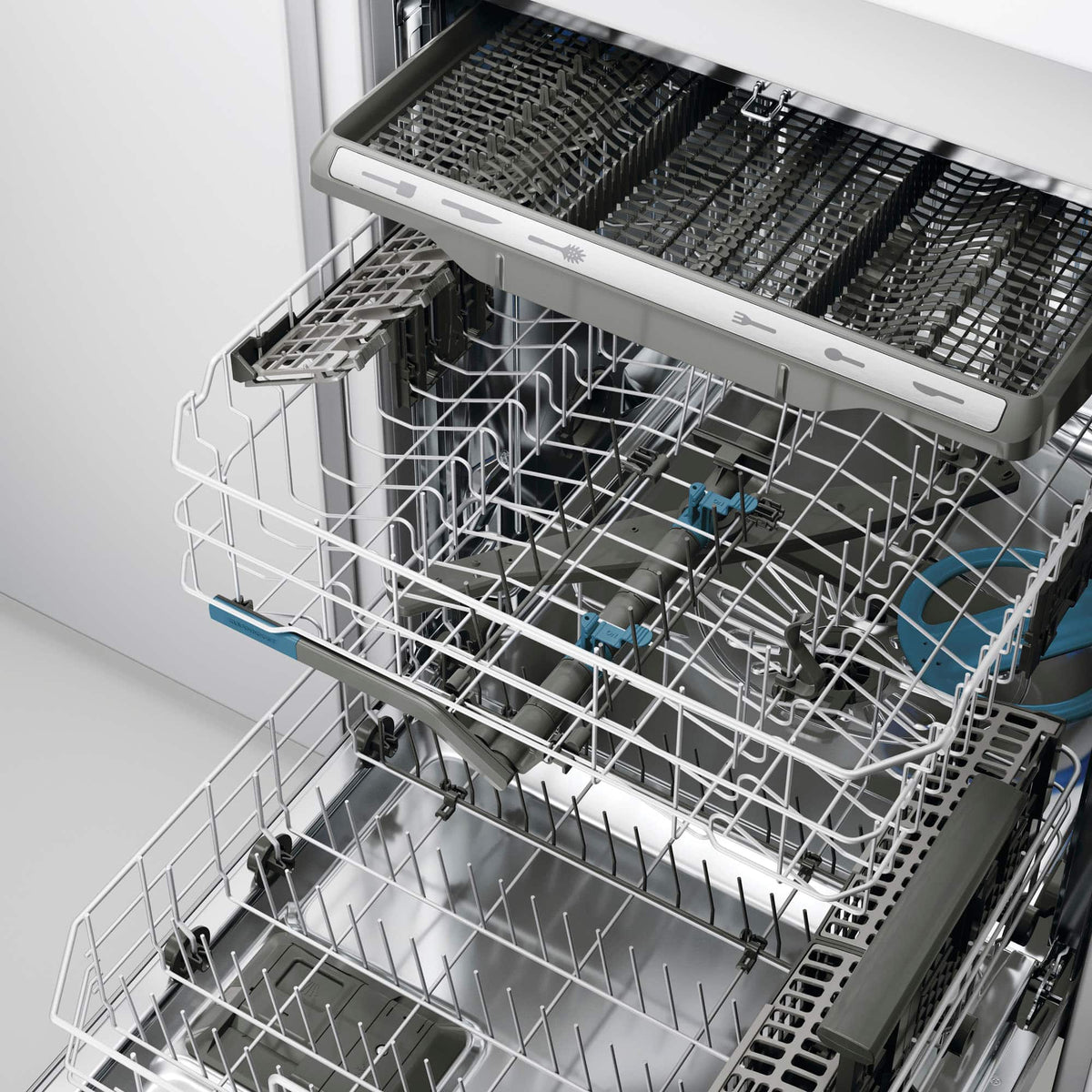Frigidaire - Gallery 24" Top Control Built-In Stainless Steel Tub Dishwasher with Third Rack, CleanBoost Technology, and 47 dBA - Stainless Steel