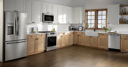 Frigidaire - Gallery 24" Top Control Built-In Stainless Steel Tub Dishwasher with Third Rack, CleanBoost Technology, and 47 dBA - Stainless Steel