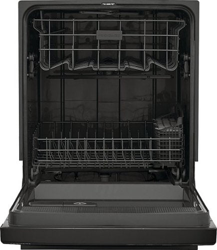Frigidaire - 24" Front Control Built-In Plastic Tub Dishwasher with MaxDry, 54 dBA - Black
