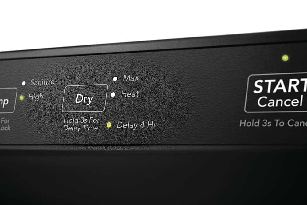 Frigidaire - 24" Front Control Built-In Plastic Tub Dishwasher with MaxDry, 54 dBA - Black
