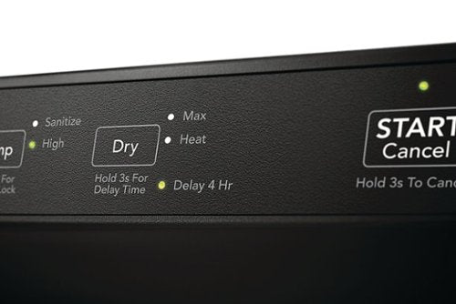 Frigidaire - 24" Front Control Built-In Plastic Tub Dishwasher with MaxDry, 54 dBA - Black