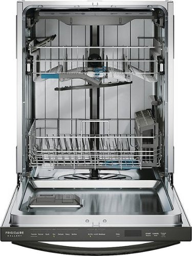Frigidaire - Gallery 24" Top Control Built-In Stainless Steel Tub Dishwasher with CleanBoost Technology, 47 dBA - Stainless Steel