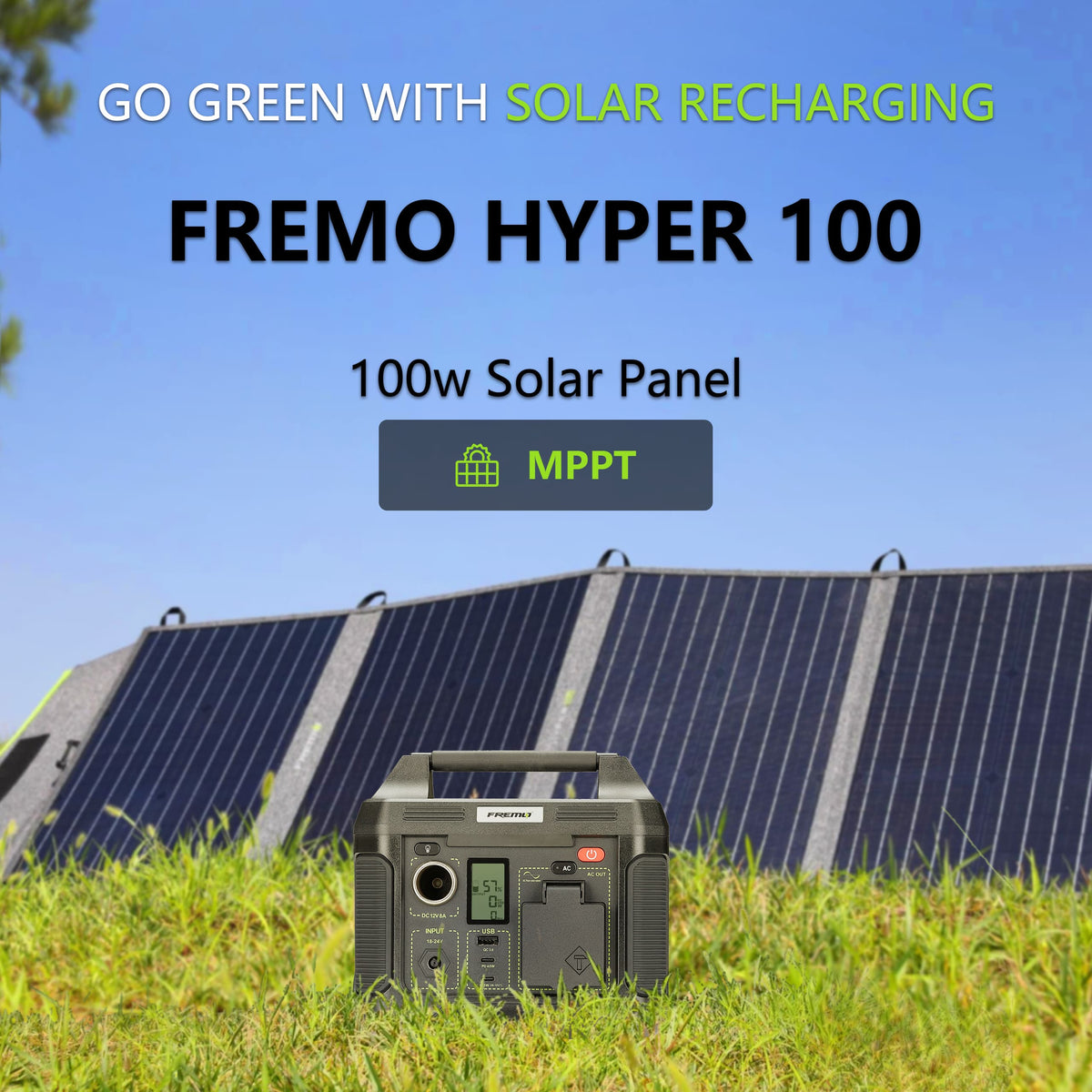 Fremo - TP300 Portable Power Station (231 Wh Capacity) - Gray