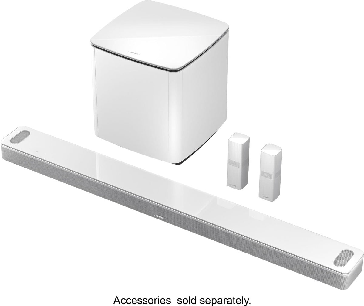 Bose - Smart Ultra Soundbar with Dolby Atmos and Voice Assistant - Arctic White