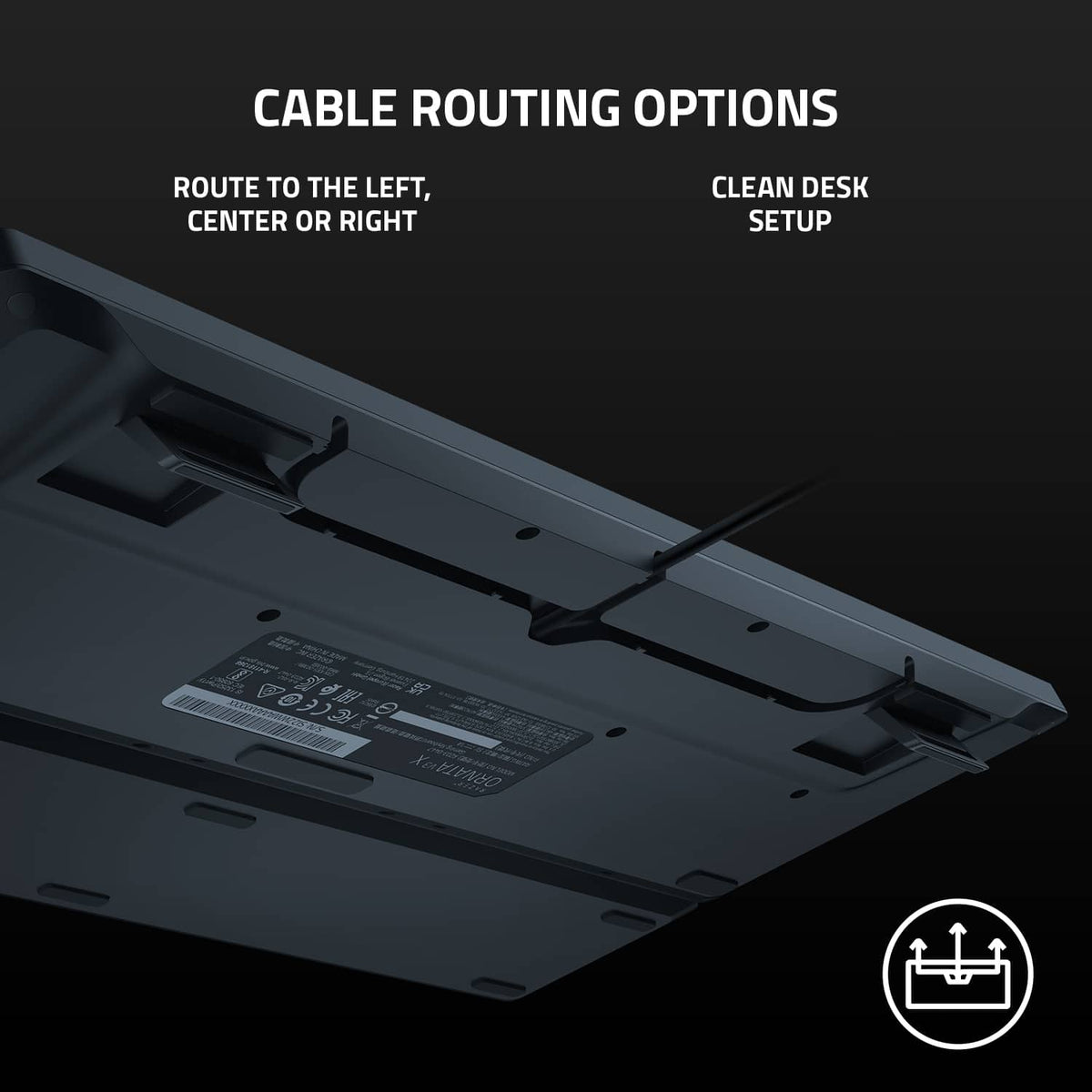 Razer - Ornata V3 X Full-Size Wired Membrane Gaming Keyboard with Chroma RGB Backlighting - Black