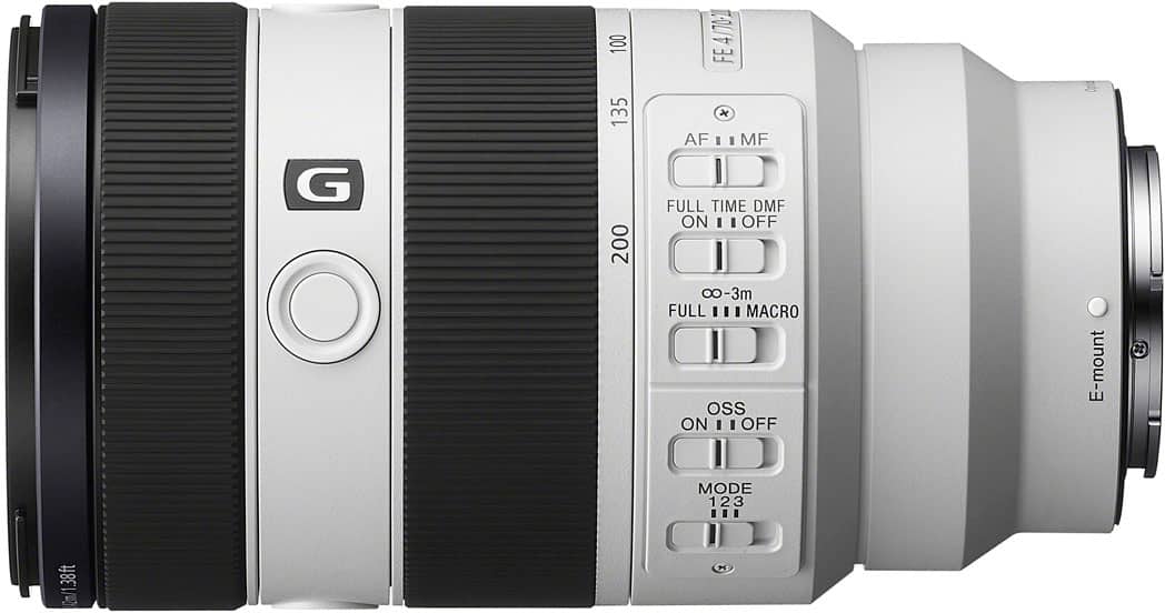 Sony - FE 70-200mm F4 Macro G OSS II  Full-Frame Compact Telephoto Zoom Lens - Gray