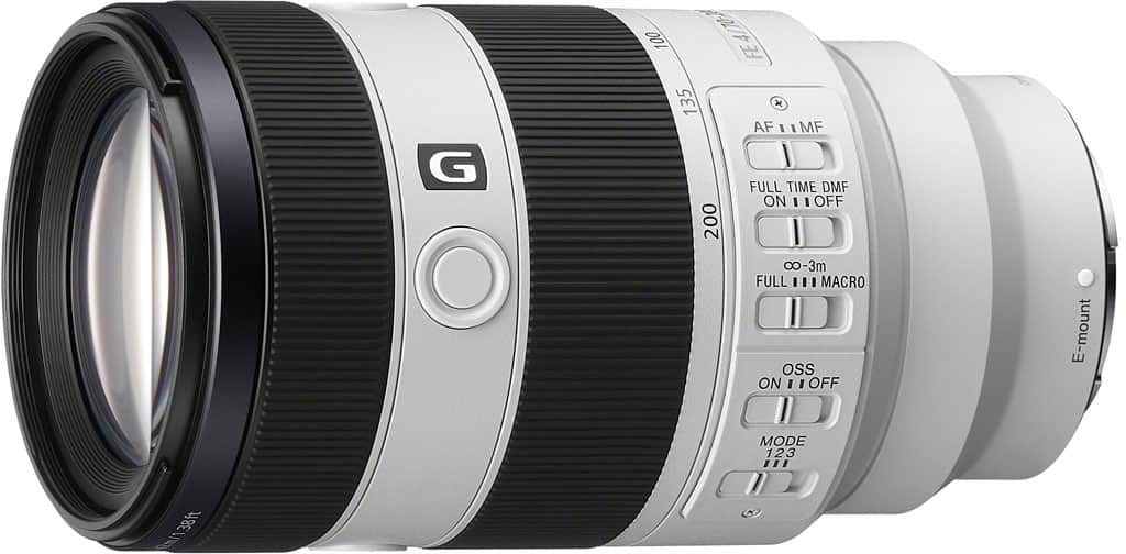 Sony - FE 70-200mm F4 Macro G OSS II  Full-Frame Compact Telephoto Zoom Lens - Gray
