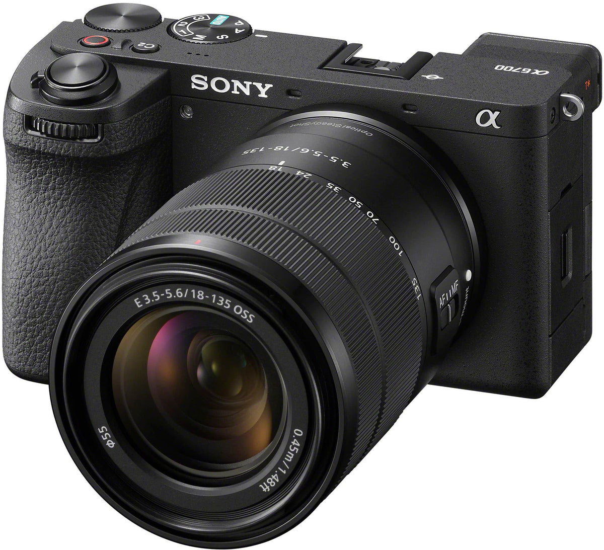 Sony - Alpha 6700 - APS-C Mirrorless Camera with E 18-135 mm Lens - Black