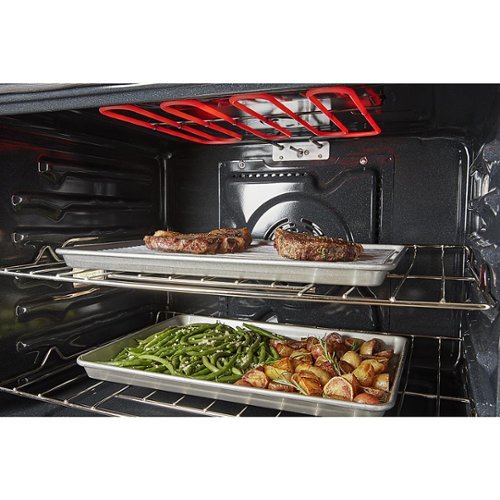 Whirlpool - 27" Smart Built-In Electric Convection Double Wall Oven with Air Fry - Black