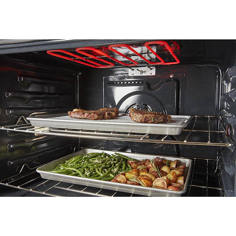 Whirlpool - 27" Smart Built-In Electric Convection Double Wall Oven with Air Fry - Black
