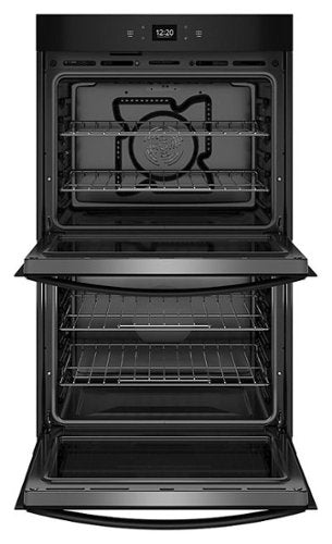 Whirlpool - 27" Smart Built-In Electric Convection Double Wall Oven with Air Fry - Black