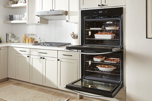 Whirlpool - 27" Smart Built-In Electric Convection Double Wall Oven with Air Fry - Black