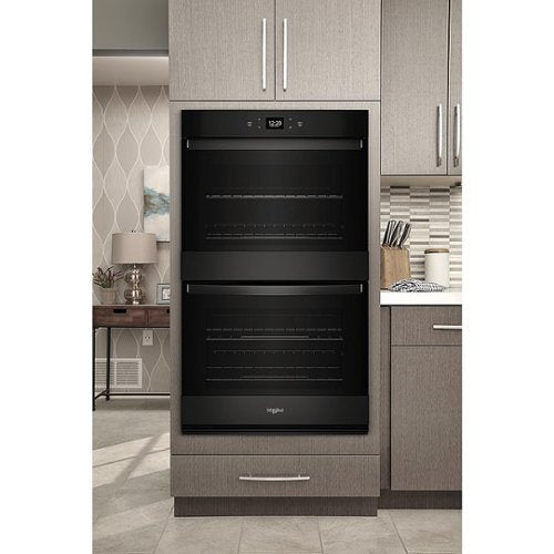 Whirlpool - 27" Smart Built-In Electric Convection Double Wall Oven with Air Fry - Black