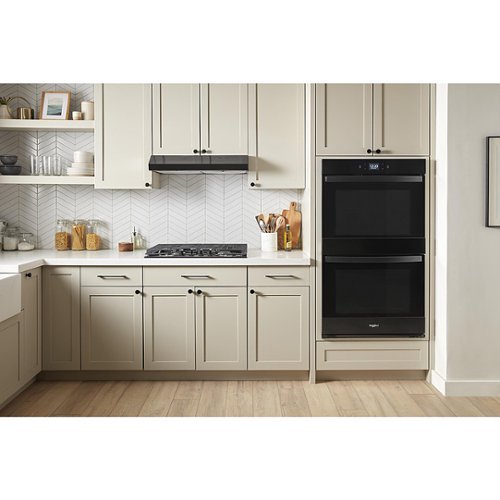 Whirlpool - 27" Smart Built-In Electric Convection Double Wall Oven with Air Fry - Black