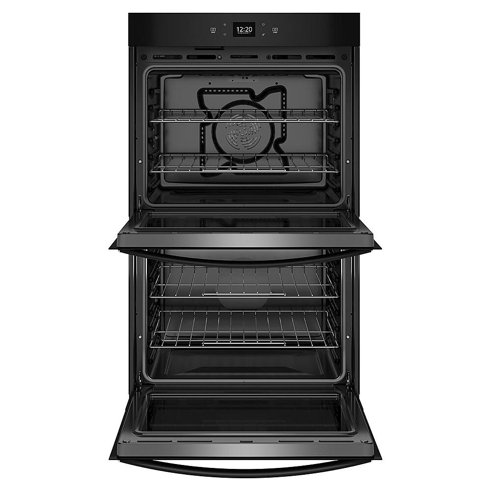 Whirlpool - 27" Smart Built-In Electric Convection Double Wall Oven with Air Fry - Black