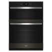 Whirlpool - 30" Smart Built-In Electric Combination Wall Oven with Air Fry - Black Stainless Steel