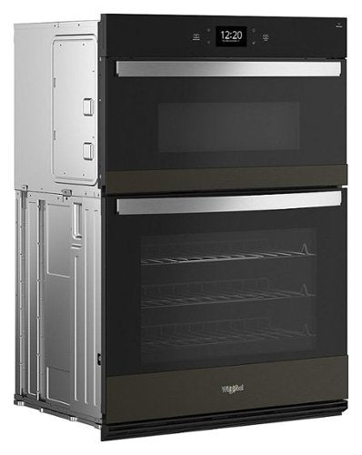 Whirlpool - 30" Smart Built-In Electric Combination Wall Oven with Air Fry - Black Stainless Steel