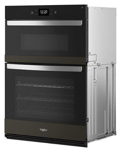 Whirlpool - 30" Smart Built-In Electric Combination Wall Oven with Air Fry - Black Stainless Steel