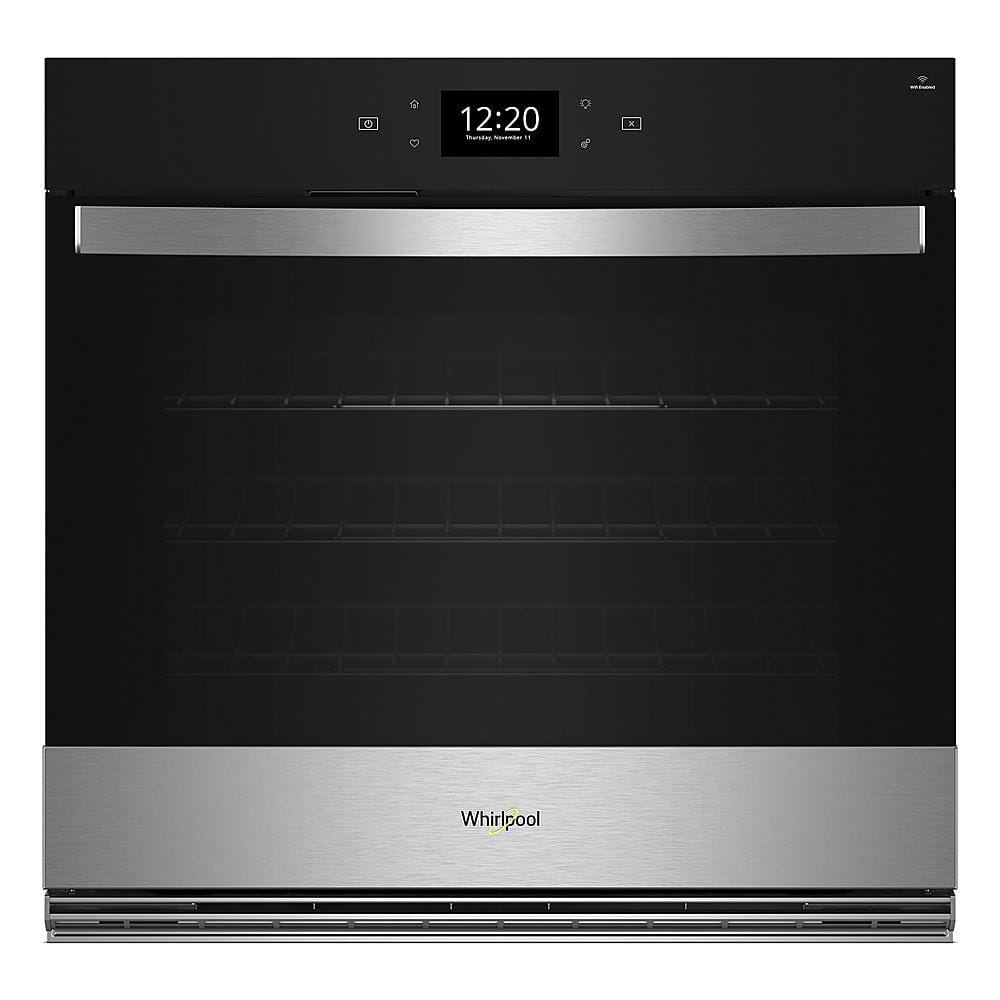 Whirlpool - 30" Smart Built-In Single Electric Wall Oven with Air Fry - Stainless Steel