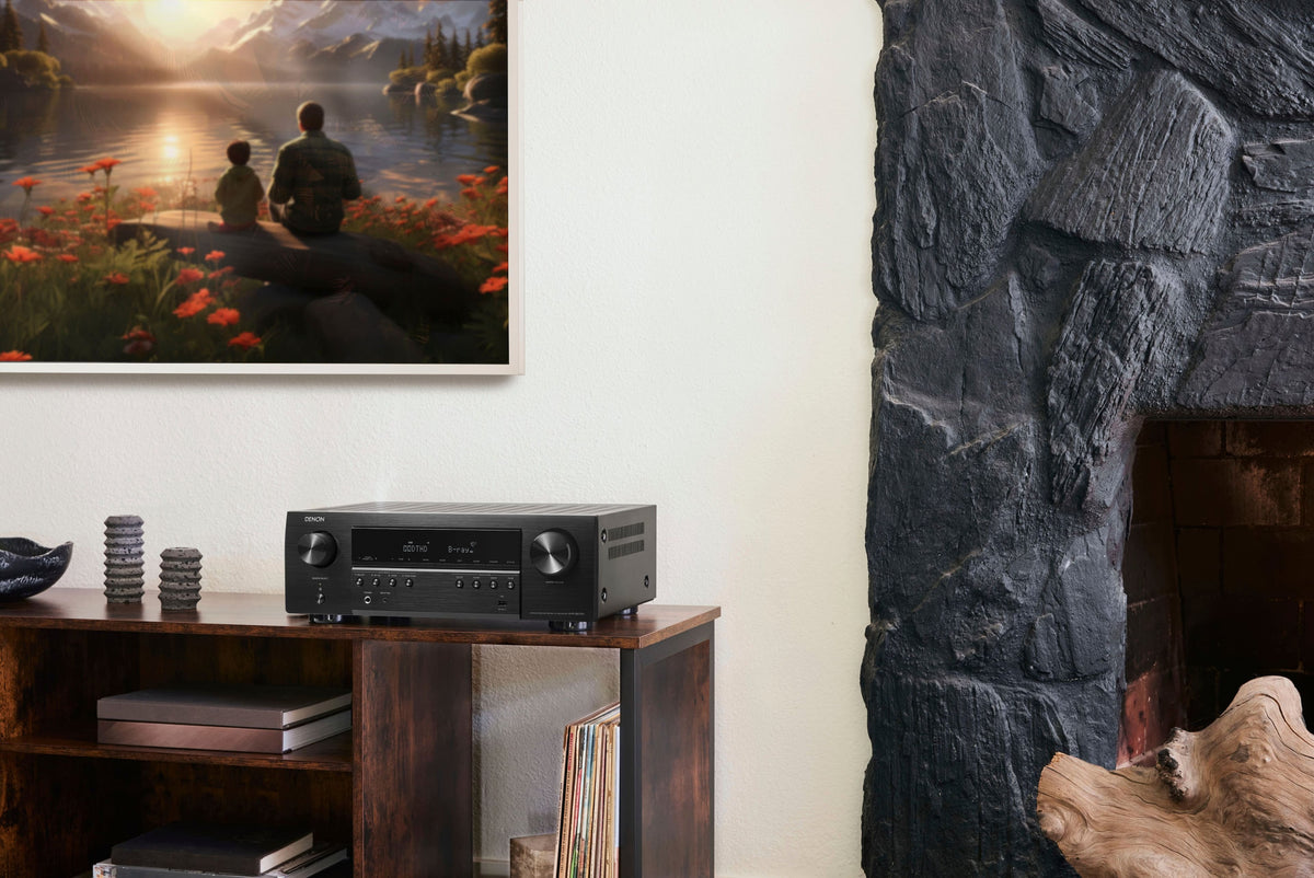 Denon - AVR-S670H (75W X 5) 5.2-Ch. with HEOS 8K Ultra HD and HDR Compatible AV Home Theater Receiver with Alexa - Black