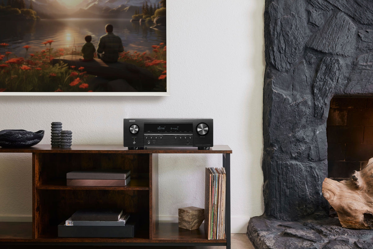 Denon - AVR-S670H (75W X 5) 5.2-Ch. with HEOS 8K Ultra HD and HDR Compatible AV Home Theater Receiver with Alexa - Black