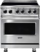 Viking - 30 in. Wide 4 Elements 5 Series 4.7 Cu. Ft. Freestanding Electric Induction Range - Stainless Steel