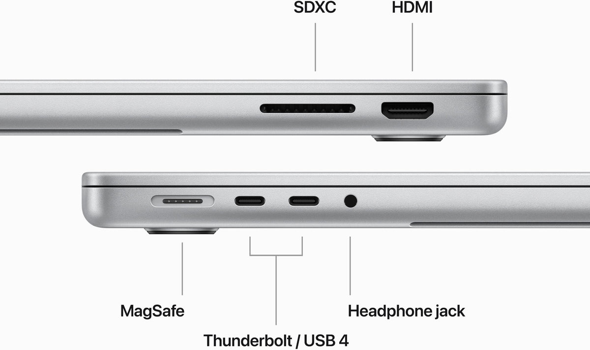 Apple - Geek Squad Certified Refurbished MacBook Pro 14" Laptop - M3 chip - 8GB Memory - 10-core GPU - 1TB SSD - Silver
