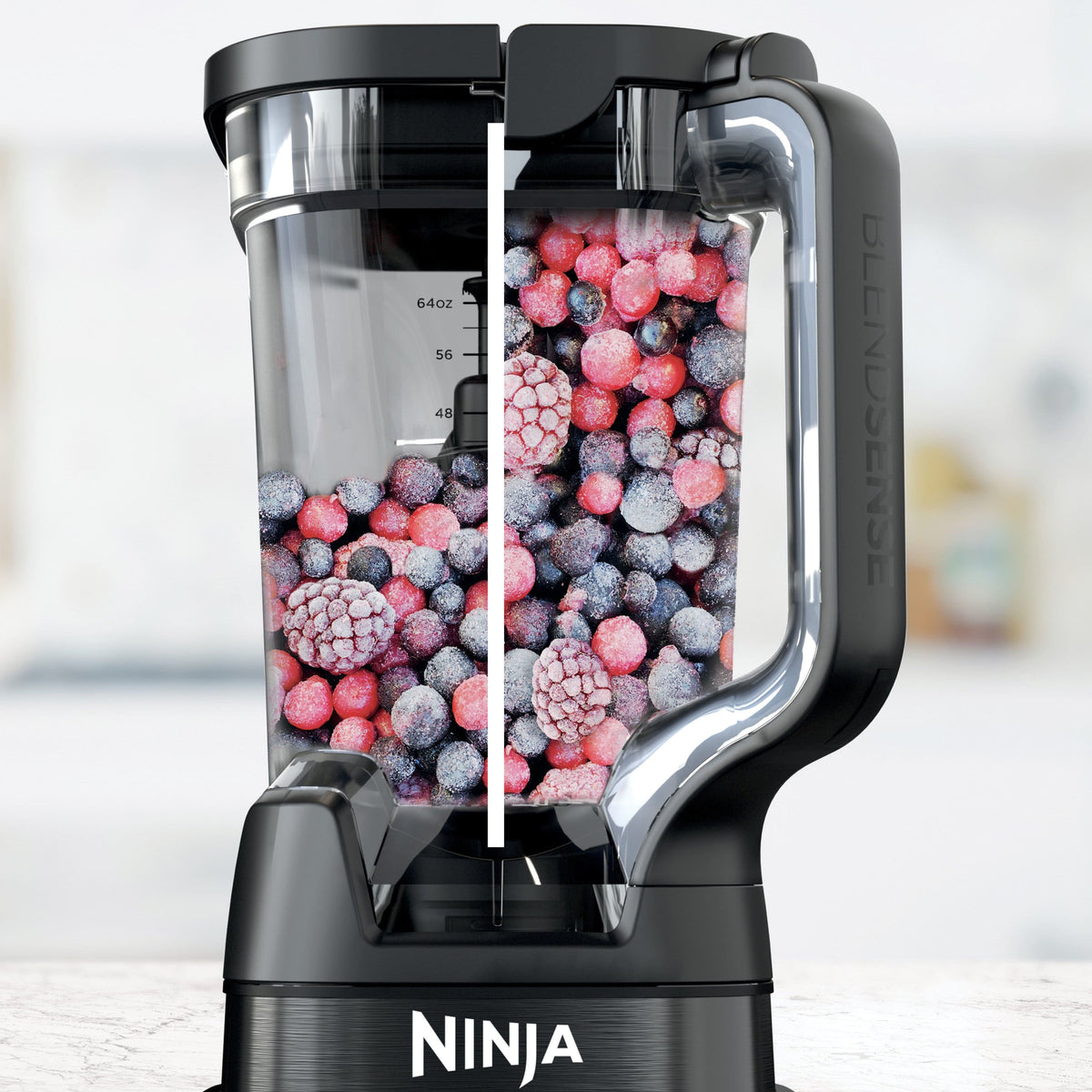 Ninja - Detect Power Blender Pro + Personal Single-Serve, BlendSense Technology, 1800PW, 72 oz. Pitcher, To-Go Cups - Black