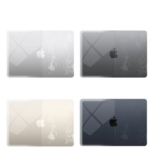 Techprotectus - MacBook case for 2023-25 MacBook Air 15" with Apple M2/M3/M4 Chip - Clear