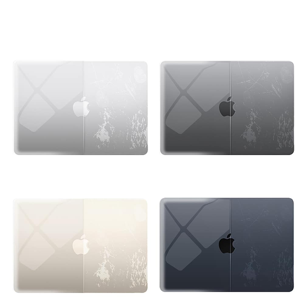 Techprotectus - MacBook case for 2023-25 MacBook Air 15" with Apple M2/M3/M4 Chip - Clear