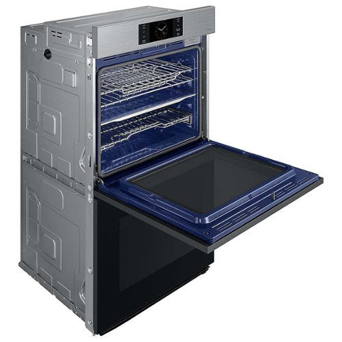 Samsung - BESPOKE 30" Built-In Electric Convection Double Wall Oven with AI Pro Cooking Camera - Stainless Steel