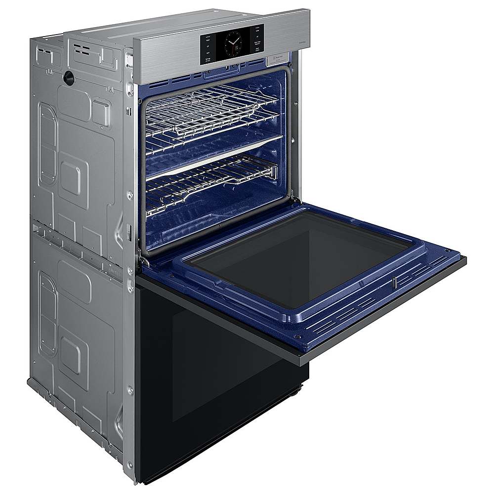Samsung - BESPOKE 30" Built-In Electric Convection Double Wall Oven with AI Pro Cooking Camera - Stainless Steel