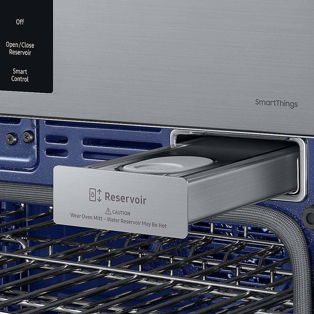 Samsung - BESPOKE 30" Built-In Electric Convection Double Wall Oven with AI Pro Cooking Camera - Stainless Steel