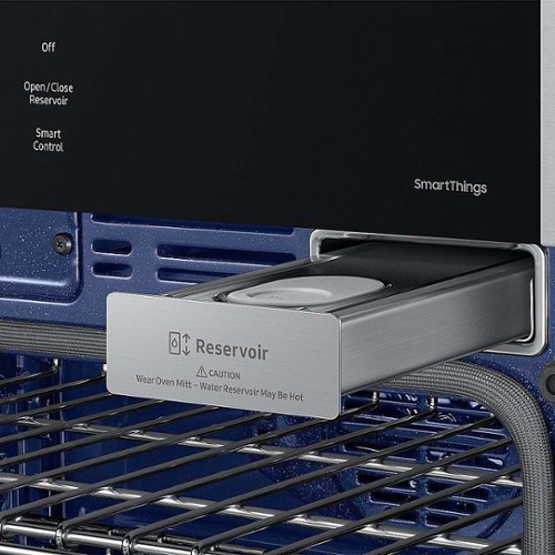 Samsung - 30" Built-In Single Electric Convection Wall Oven with Steam Cook - Stainless Steel