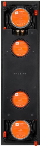 JBL - Studio 6 Quad-5.25" 2-Way In-Wall Speaker (Each) - Black